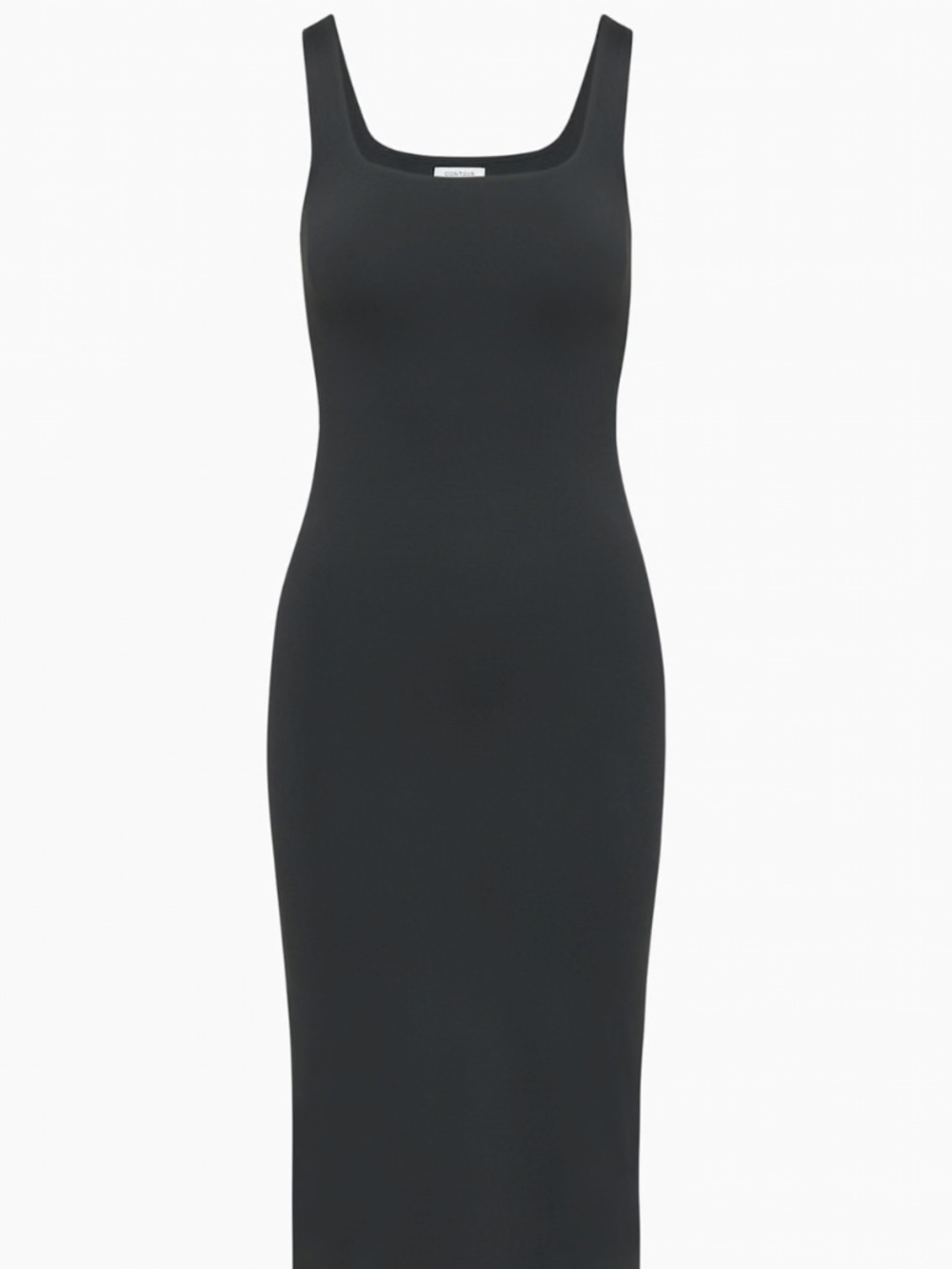 Aritzia Contour Squareneck Tank Midi Dress 2XS in Blue Grey